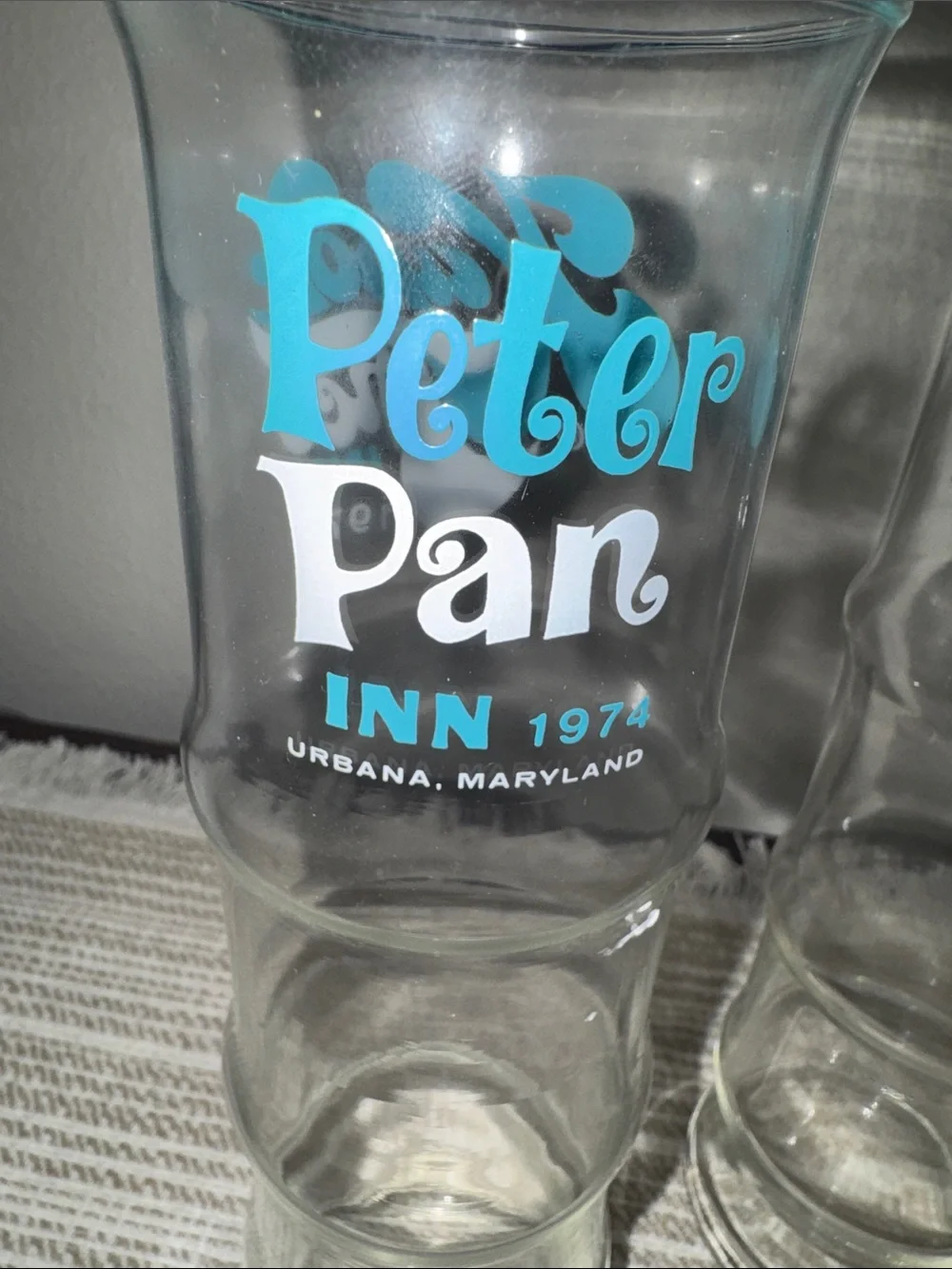 Vintage 1974 Peter Pan Inn Drink Glasses